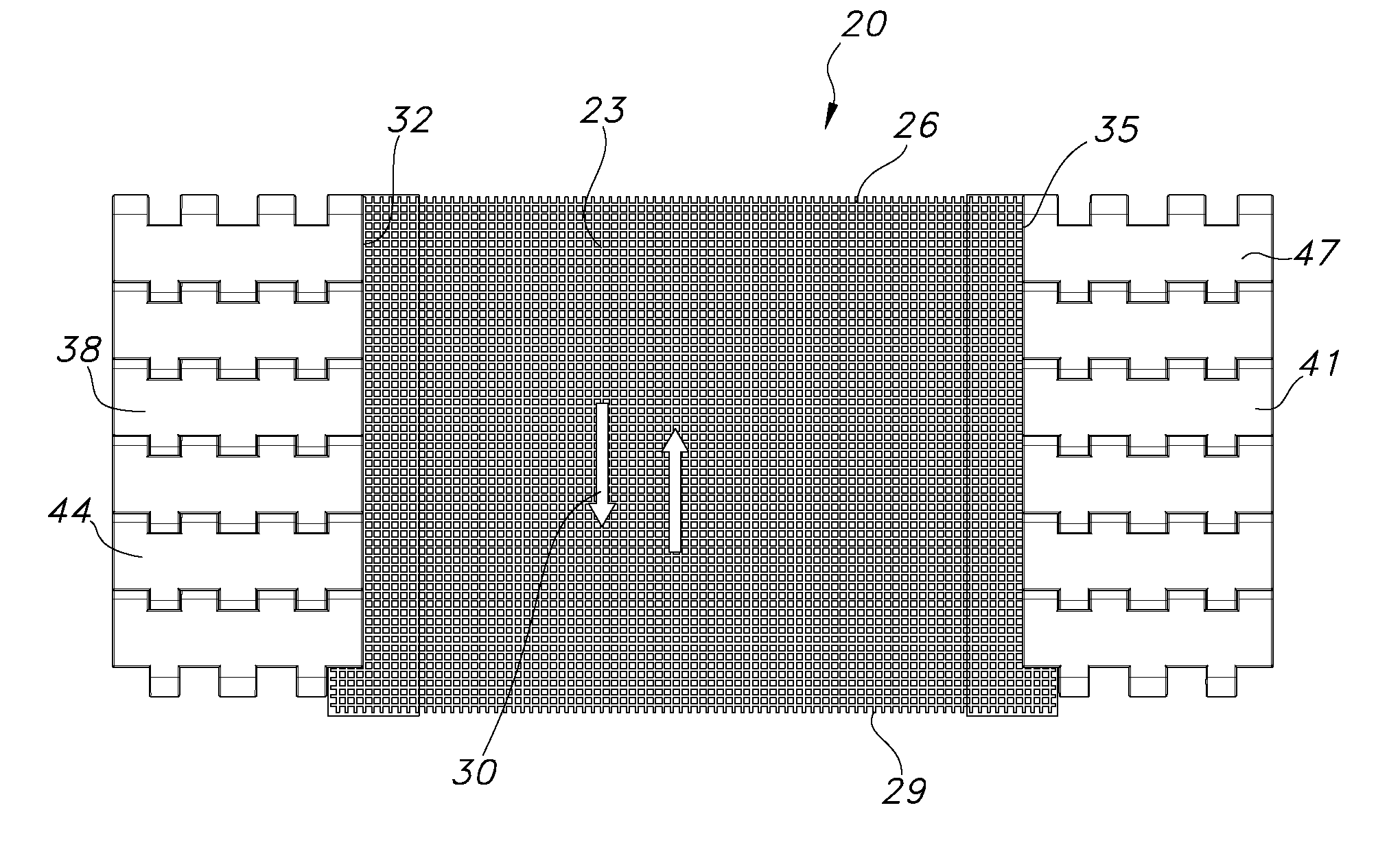 Hybrid mesh belt