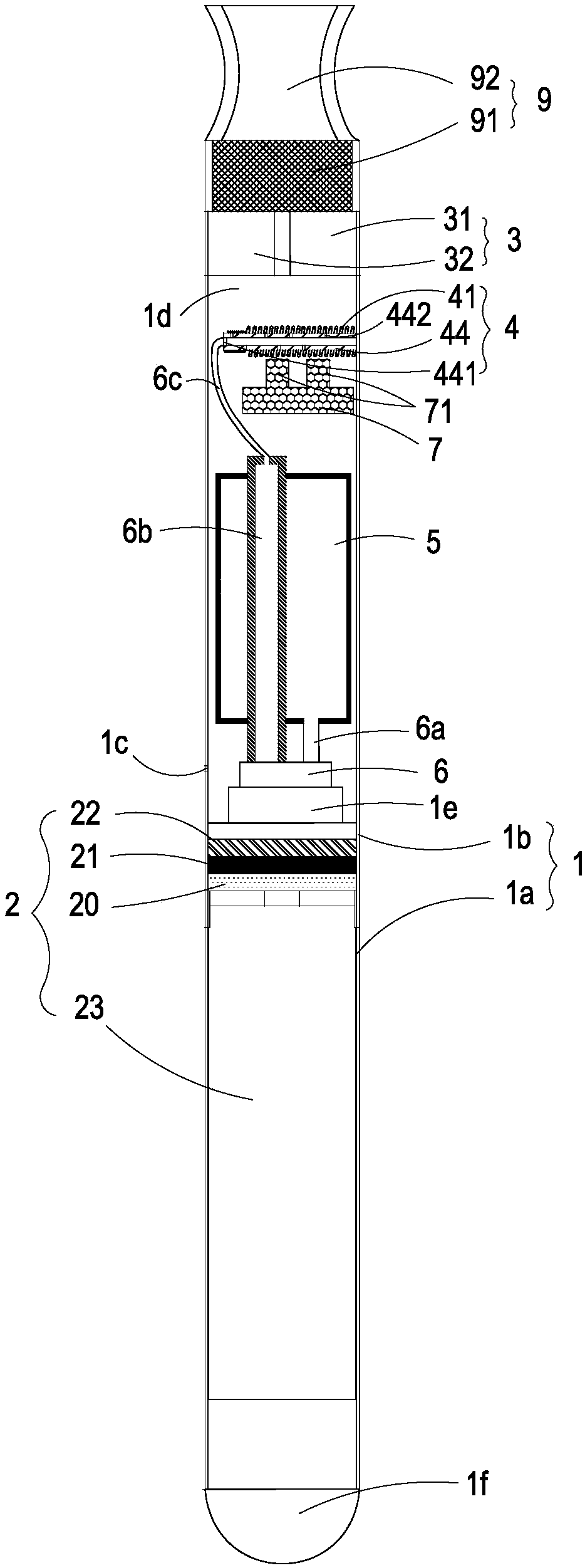 Driving module of electronic cigarette