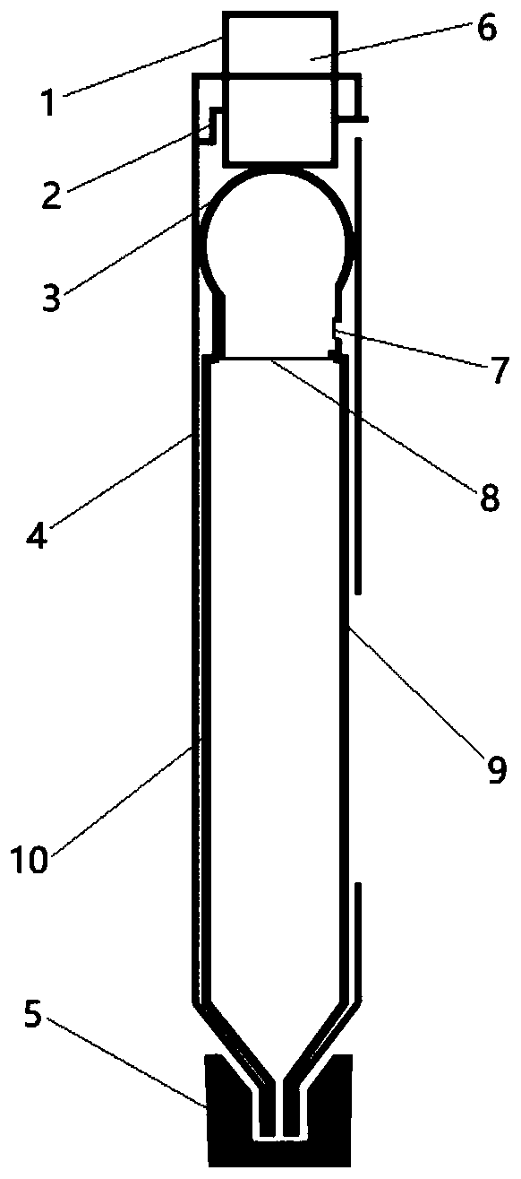 Lithology identification agent carrying device and lithology identification system and method based on lithology identification agent carrying device