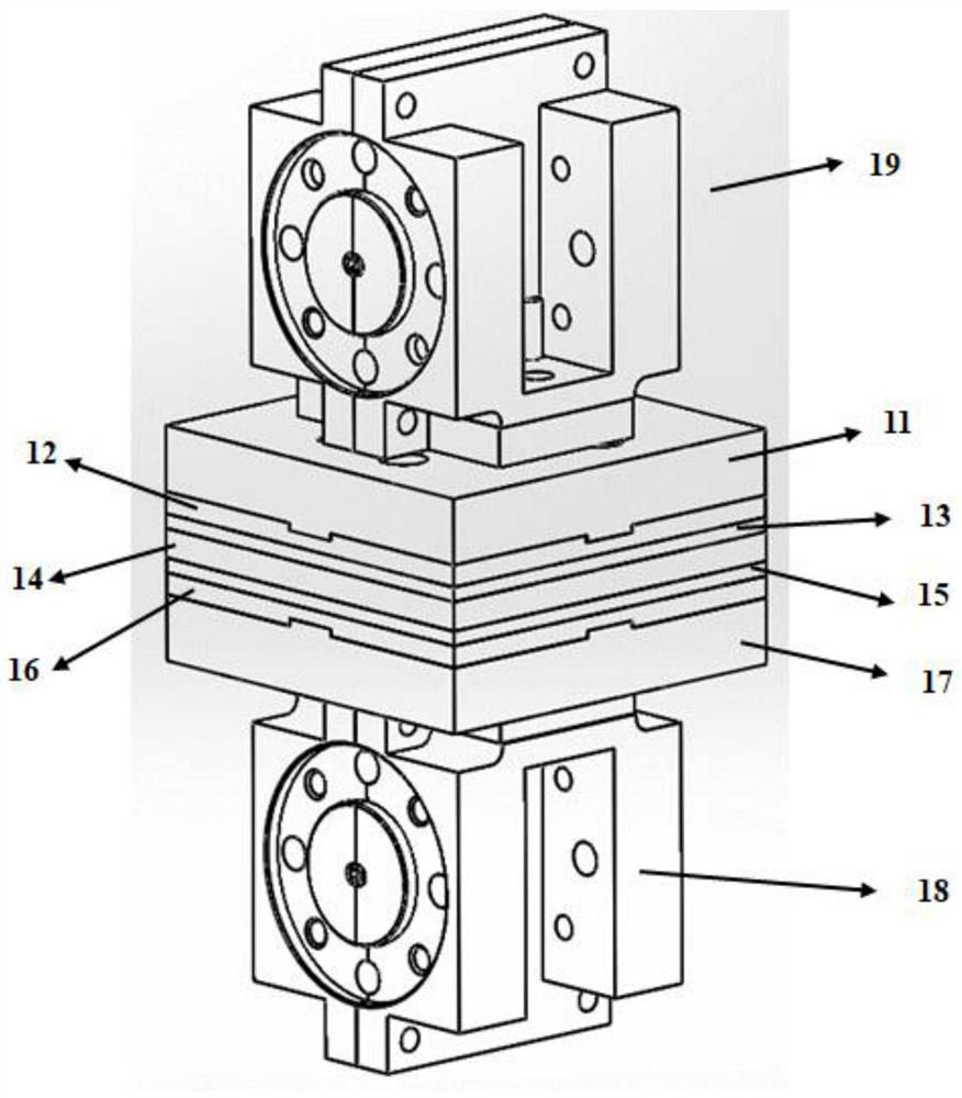 Terahertz radial power distribution/synthesis network with multilayer structure