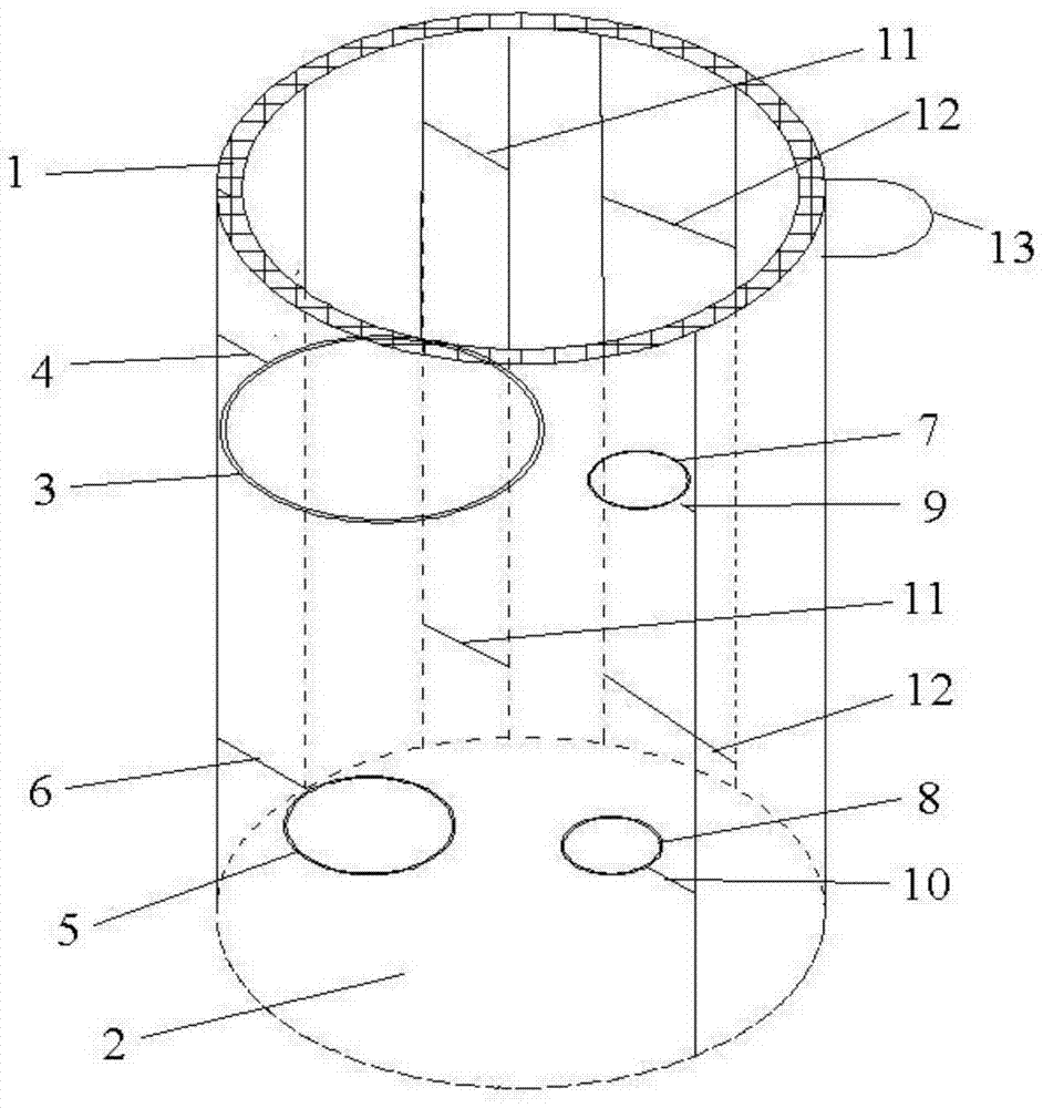 A storage device for concrete slump test equipment