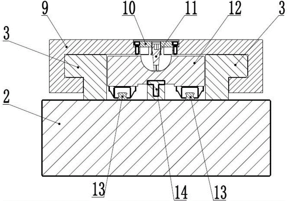 Macro and micro two-stage driving precision positioning mechanism