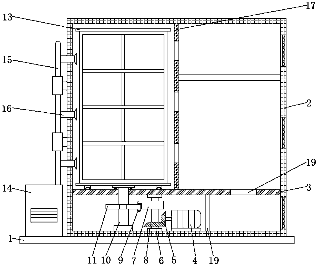 Classified storage cabinet based on surveying and mapping engineering tool