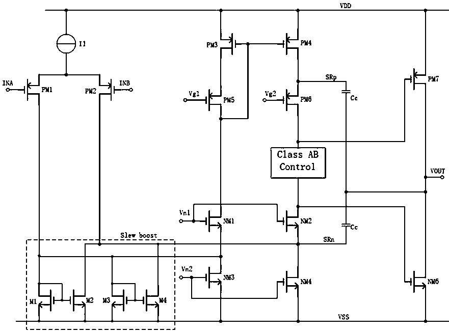 Conversion rate enhancing circuit applied to operational amplifier