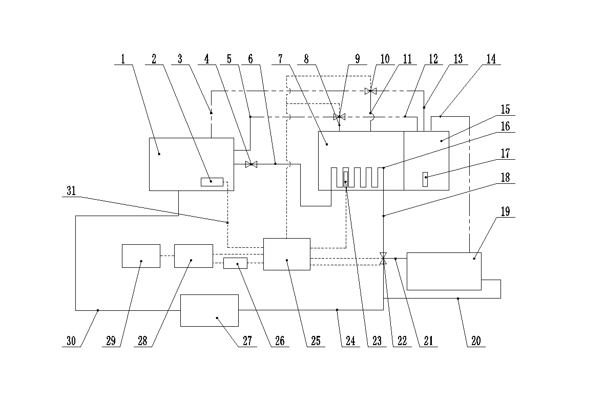 System for preheating fuel oil of automotive diesel engine in winter and control method of system