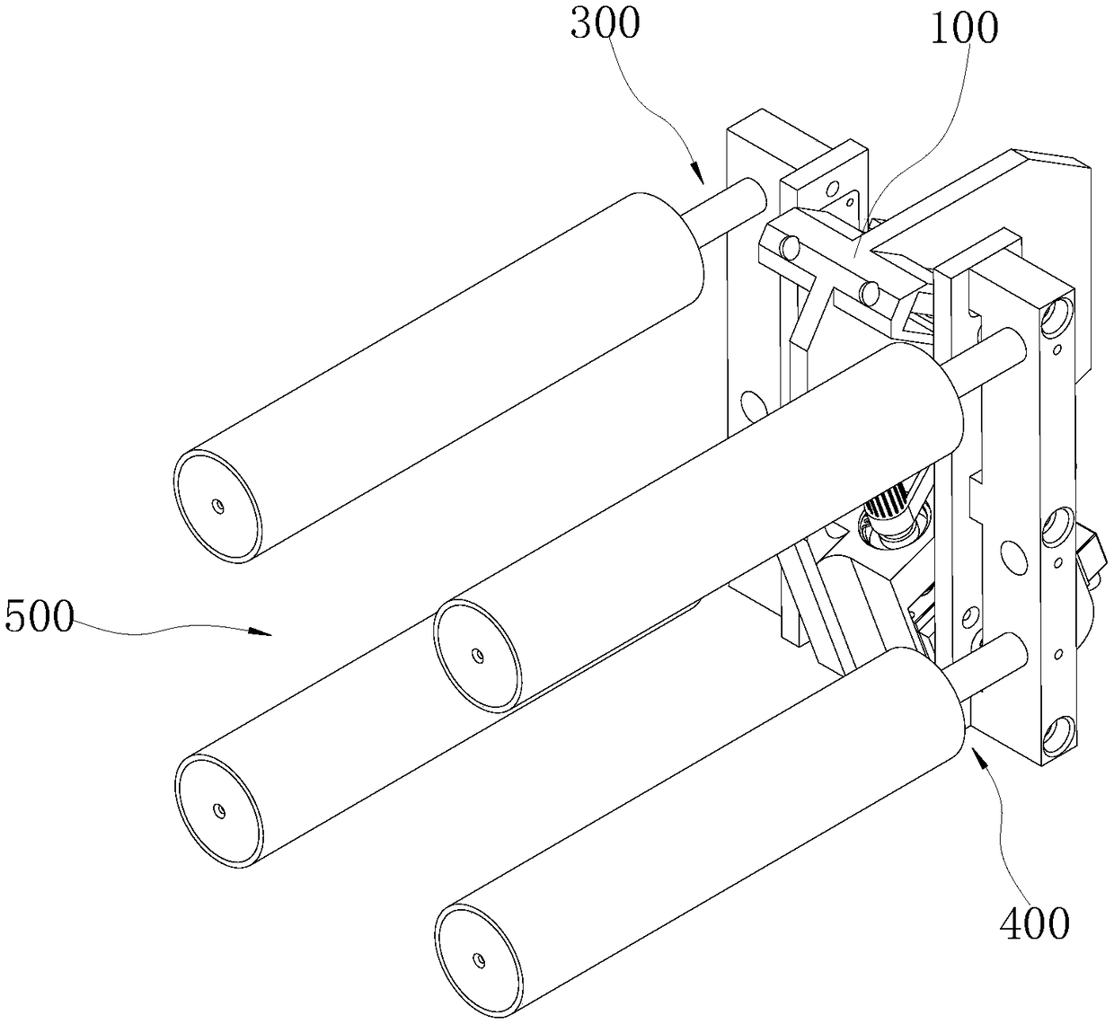 Symmetrical deviation rectifying equipment