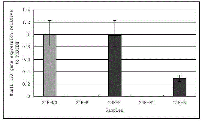 Sequence siRNA-288 achieving targeted inhibition of mouse interleukin-17A gene