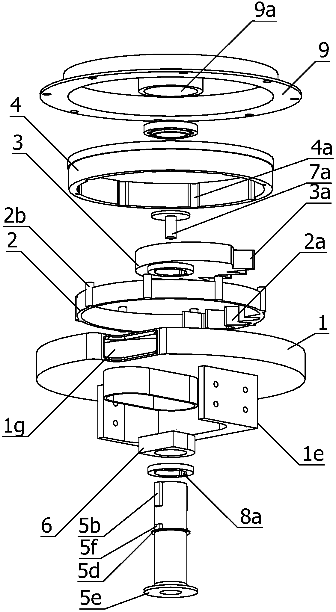 A self-adjusting cable tensioning device