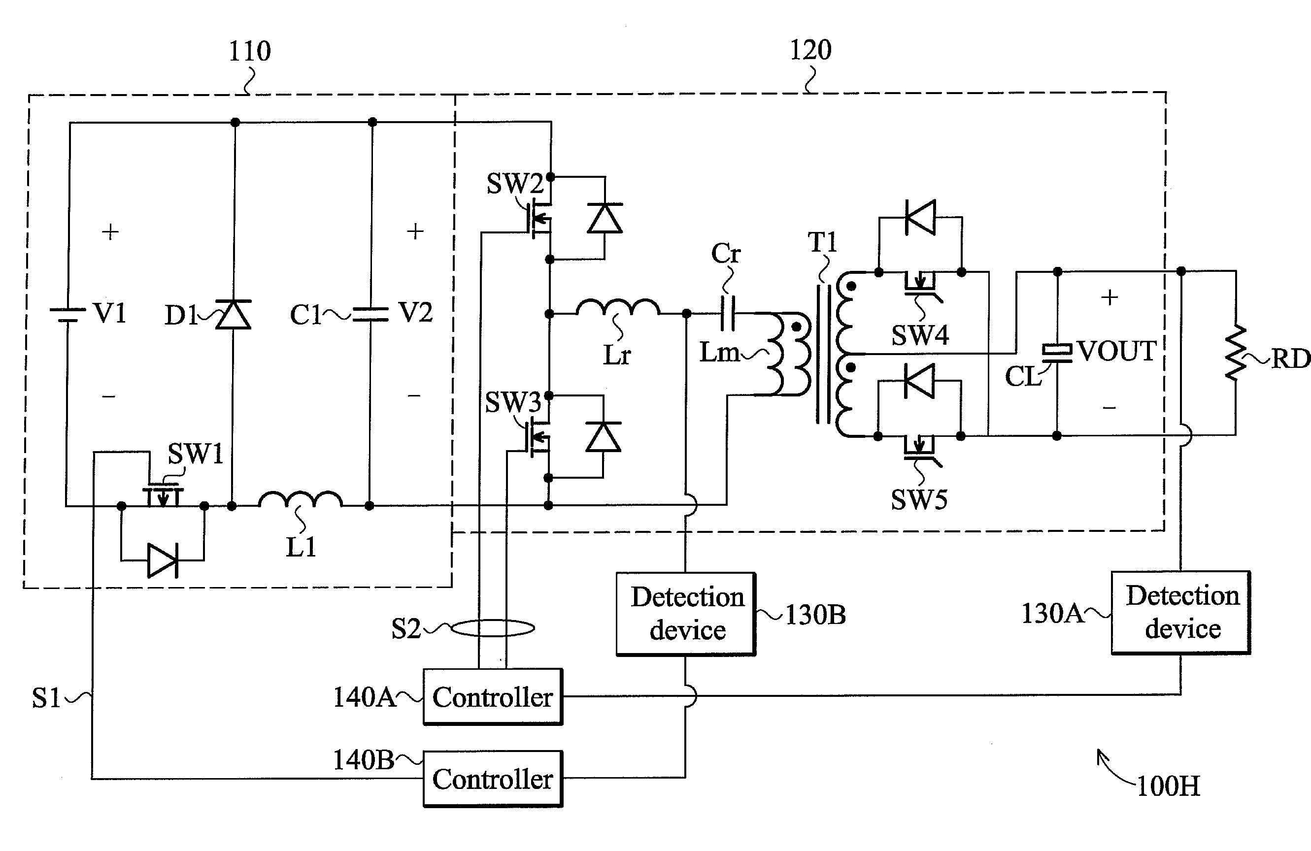 Resonant conversion system with over-current protection processes