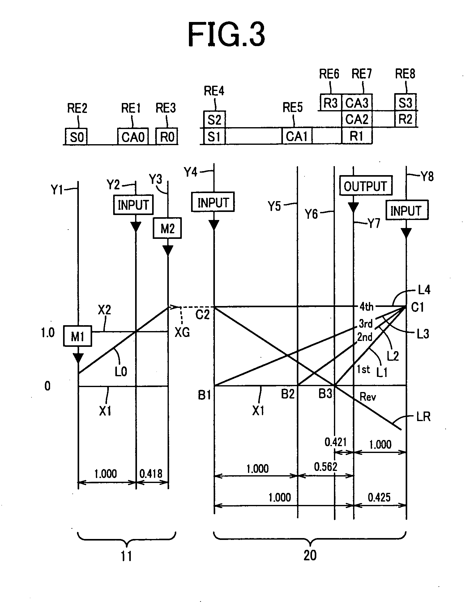 Control apparatus for hybrid vehicle power transmitting system