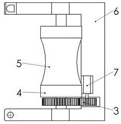 Self-locking pole climbing robot