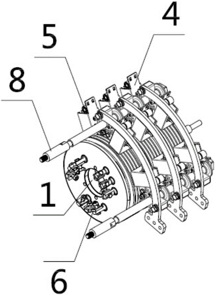 Slip ring brush holder of wind turbine