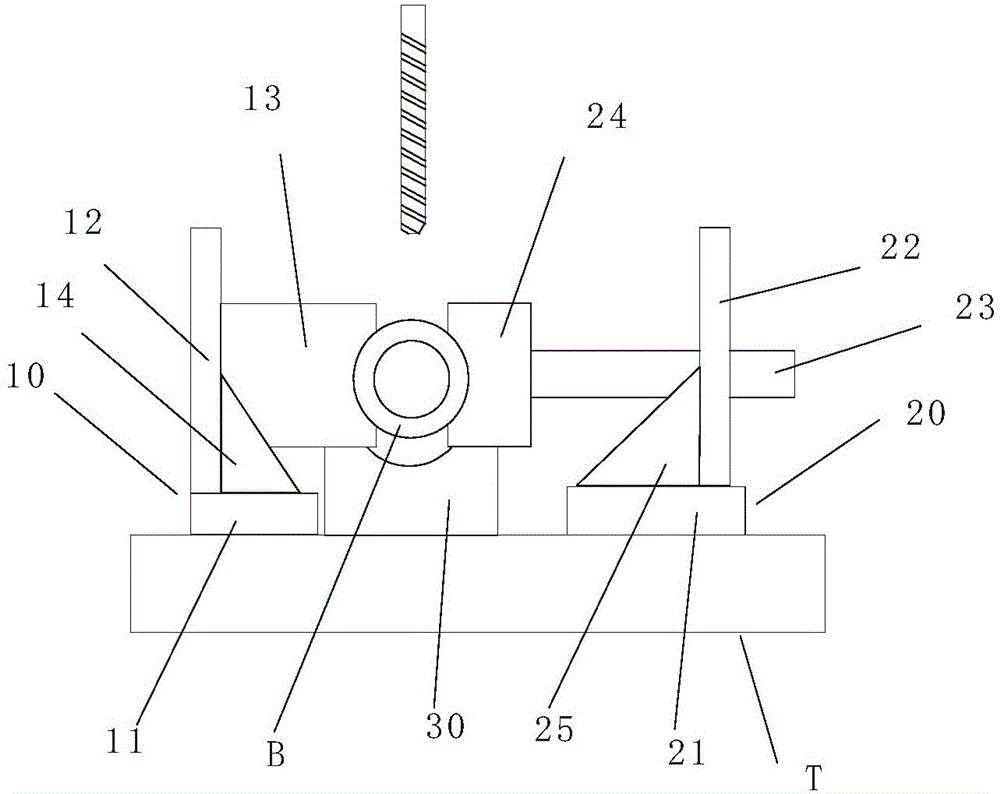 Clamping device for ball valve body