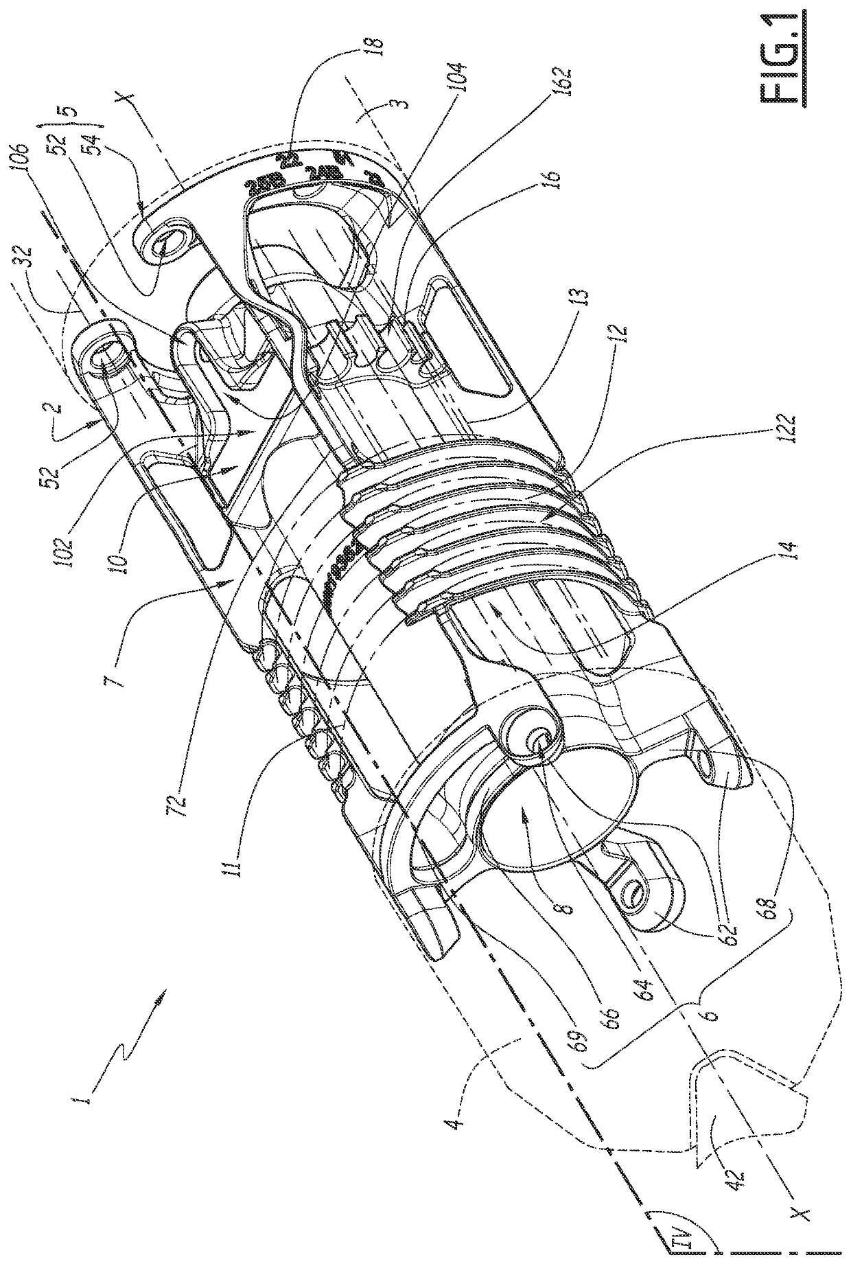 Sprayer support, spraying device including such a support, and method for manufacturing such a support