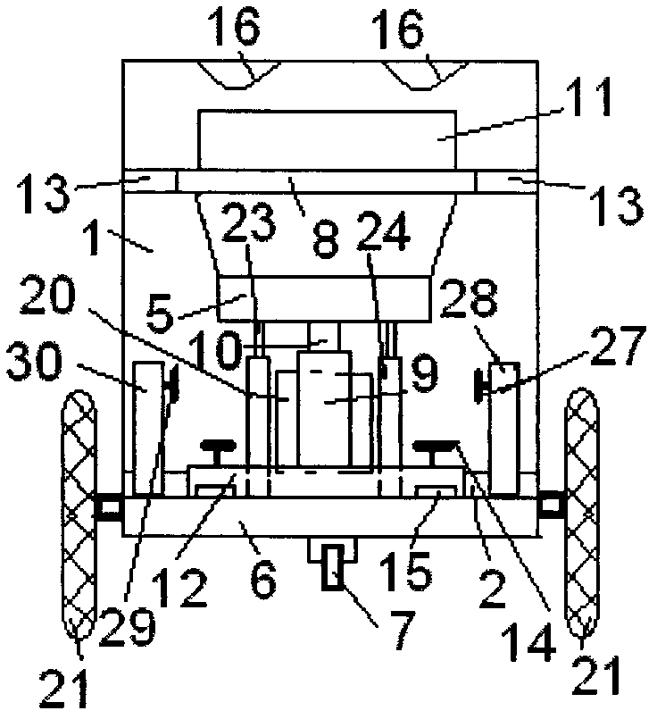 Multifunctional barrow device with baffles for facilitating relieving bowels and conveying pregnant woman