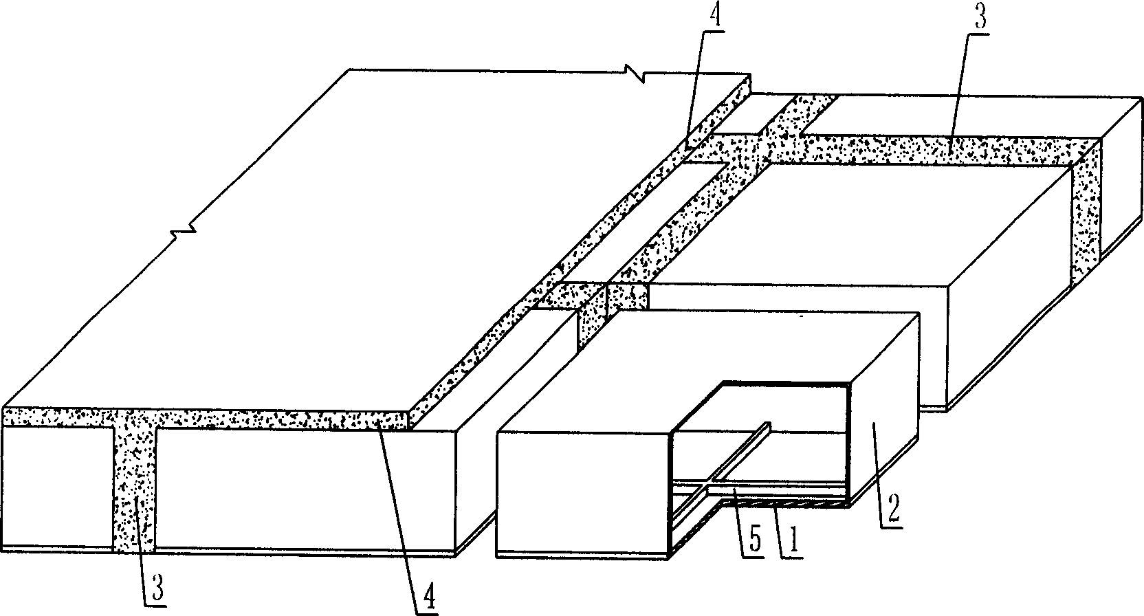 Combined reinforced concrete hollow floorslab