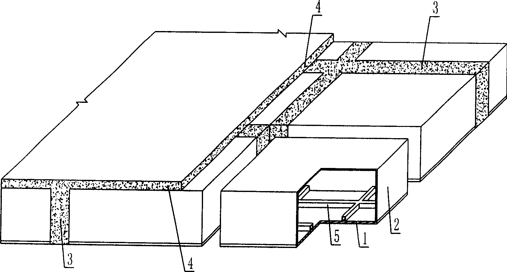 Combined reinforced concrete hollow floorslab