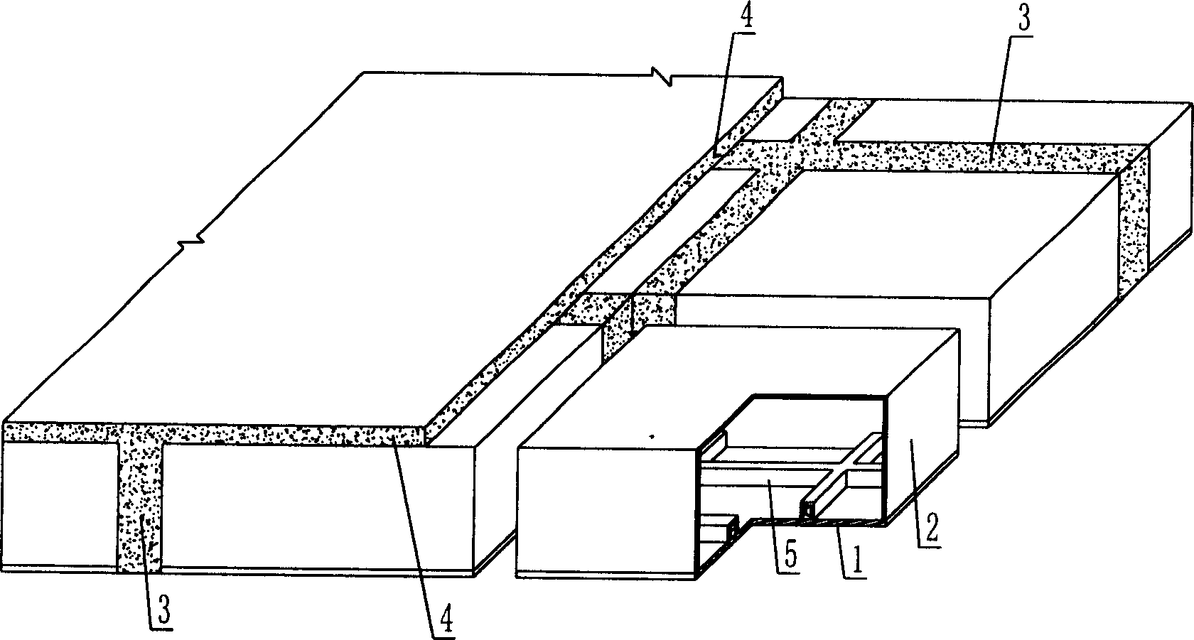 Combined reinforced concrete hollow floorslab