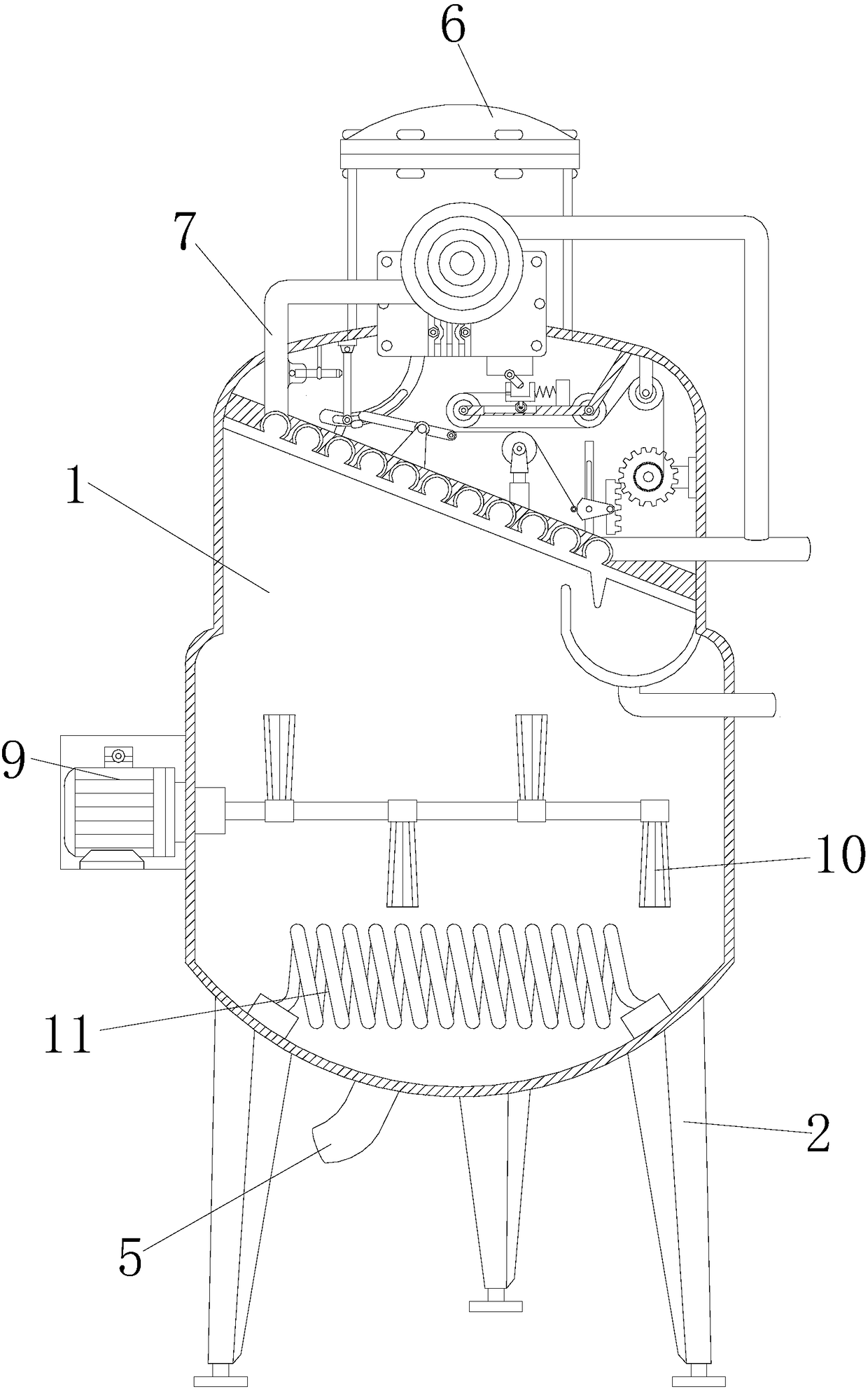 Evaporating pot with efficient juice catching function