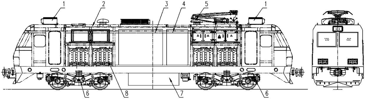 A dual-source power supply system and a dual-source power engineering vehicle