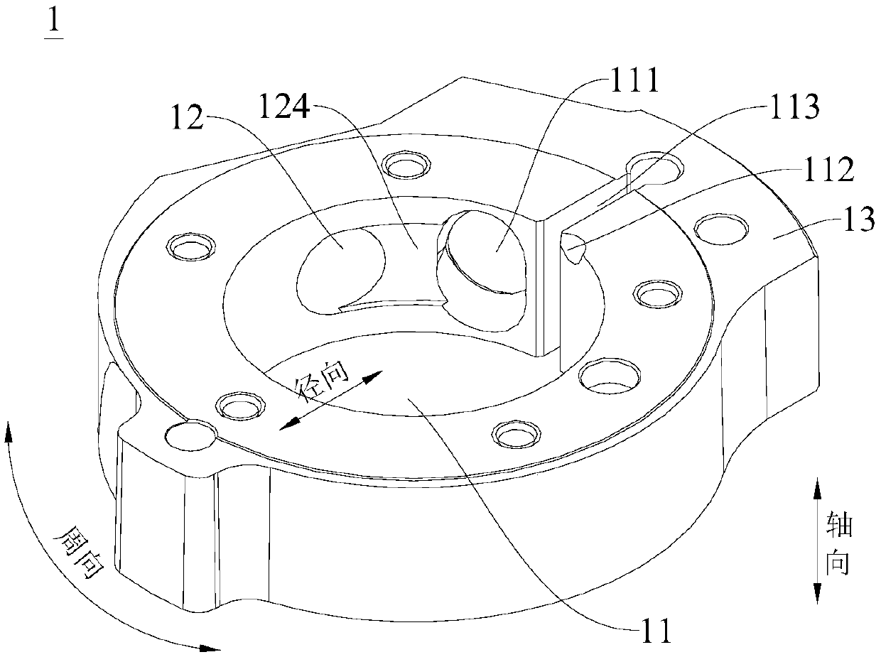 Cylinder, compression mechanism, rotary compressor and heat pump device