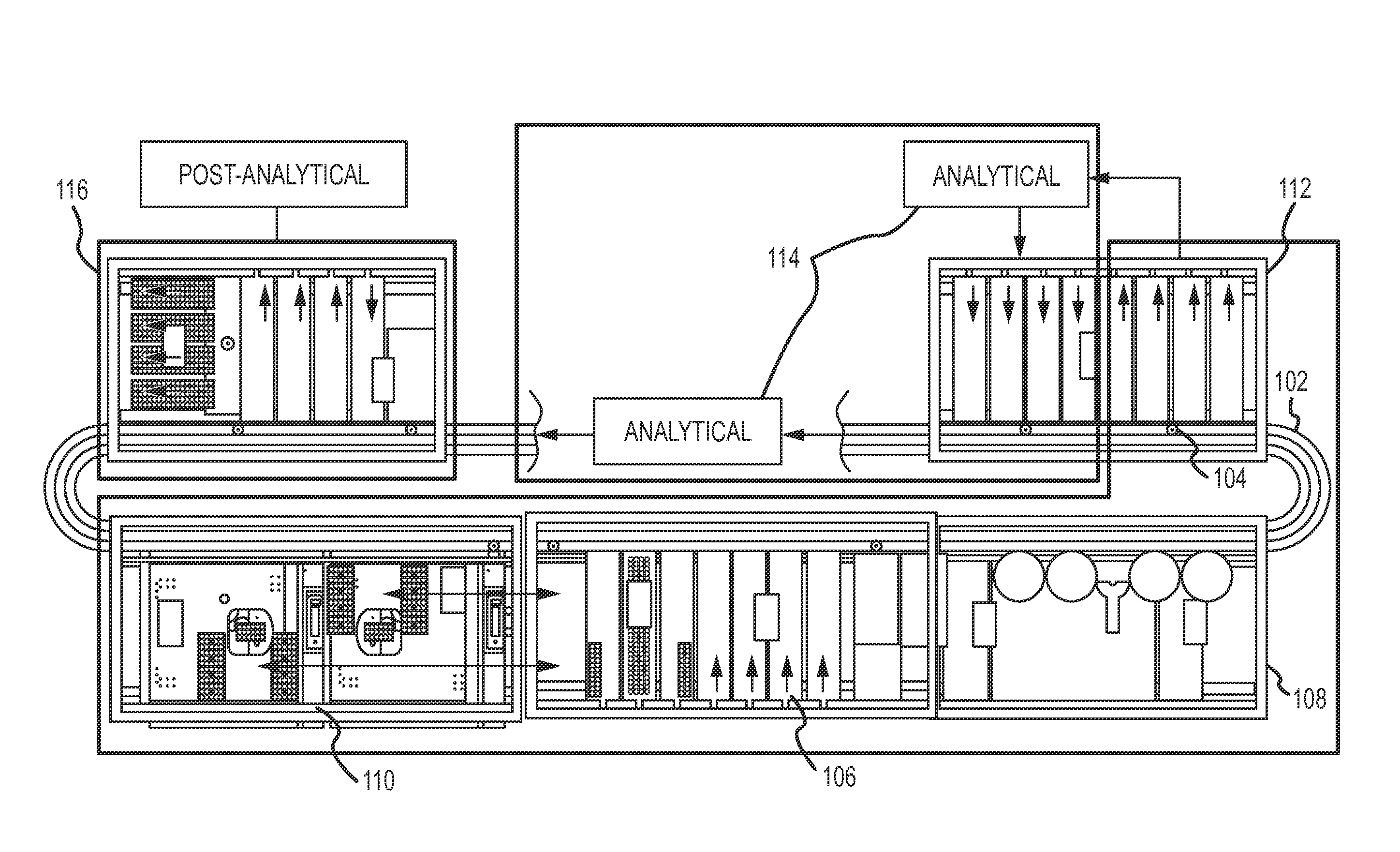 Magnetic damping for specimen transport system