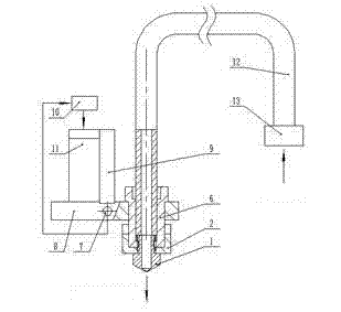 Anti-blocking printing spraying head of FDM three-dimensional printer