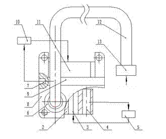 Anti-blocking printing spraying head of FDM three-dimensional printer