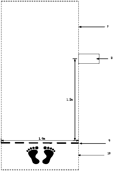 Portable standing long jump measuring method