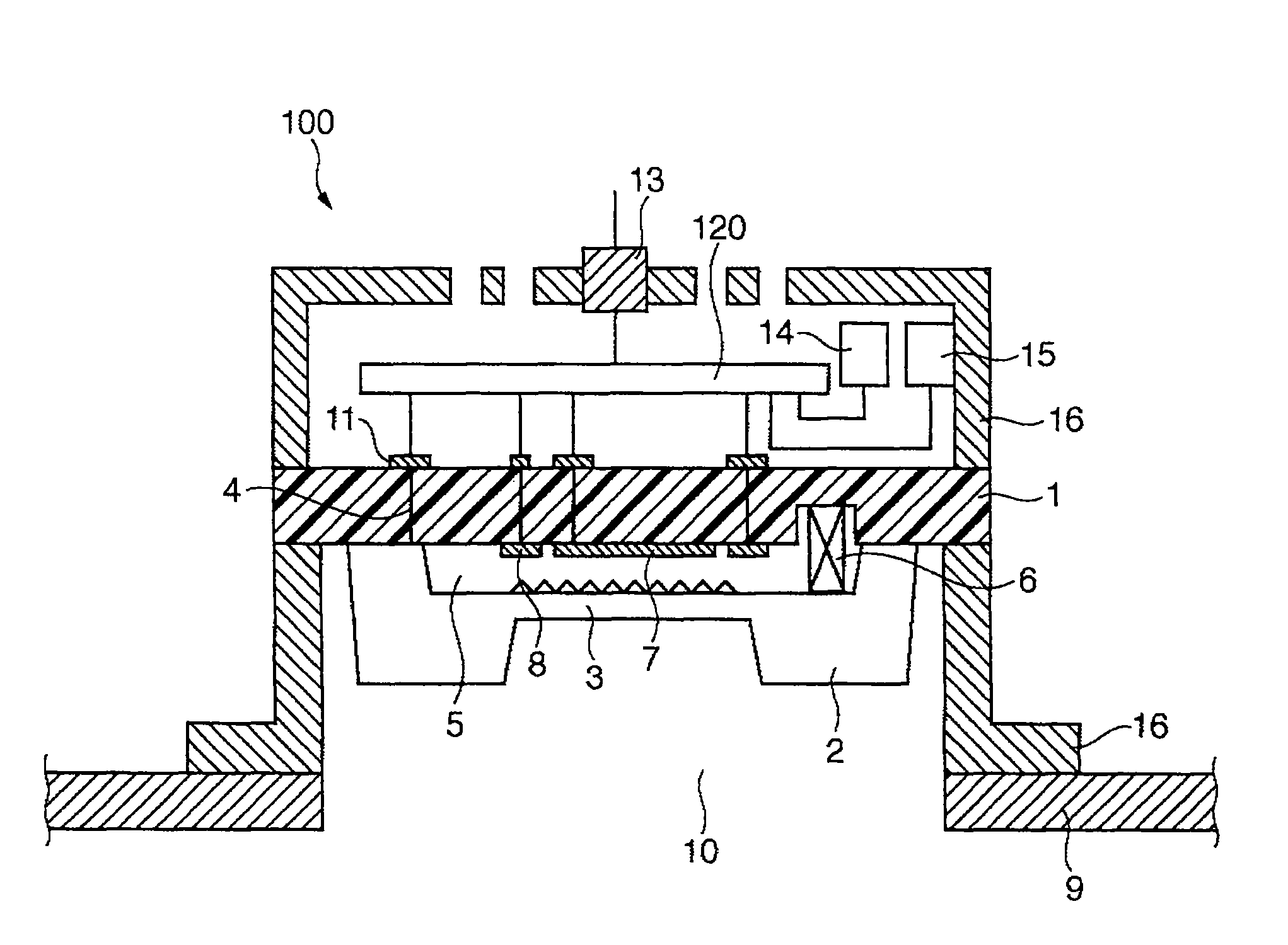 Electrostatic capacitance diaphragm vacuum gauge and vacuum processing apparatus