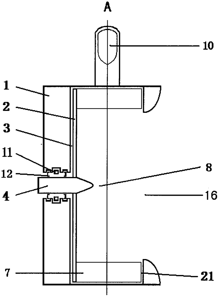 Novel turbine acting device