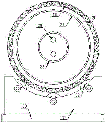 High-temperature rotation heating device for bolt surface processing