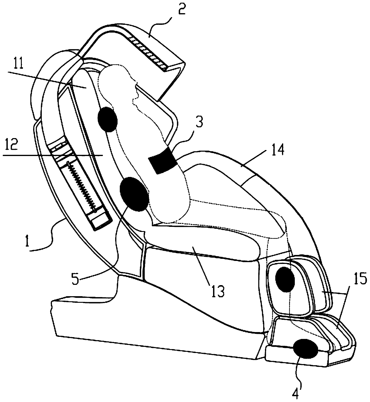 Multifunctional massage chair for treating diabetes