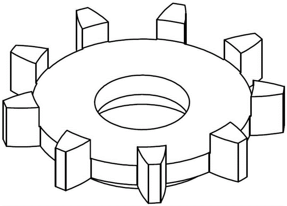 A high-efficiency measuring element, device and method for overall gear error