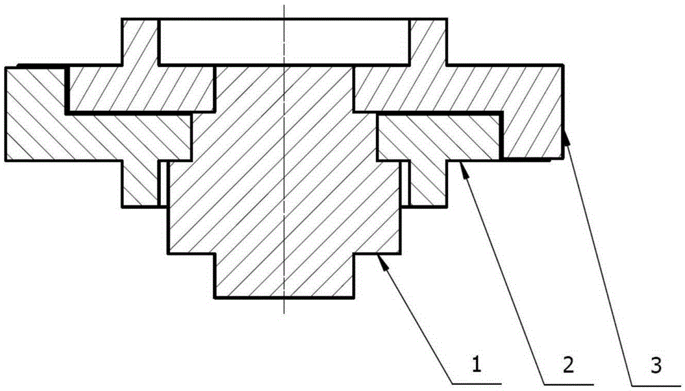 A high-efficiency measuring element, device and method for overall gear error