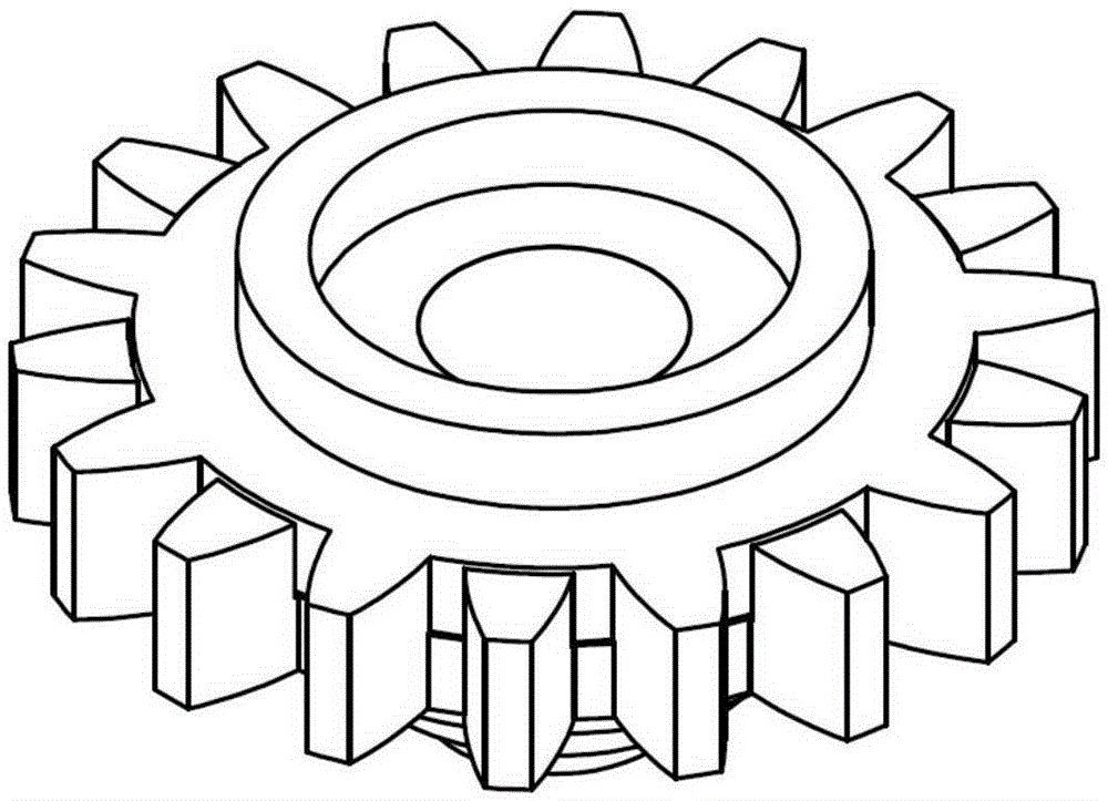 A high-efficiency measuring element, device and method for overall gear error