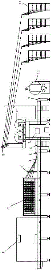 Producing system and method for mixed-braiding unidirectional fabric