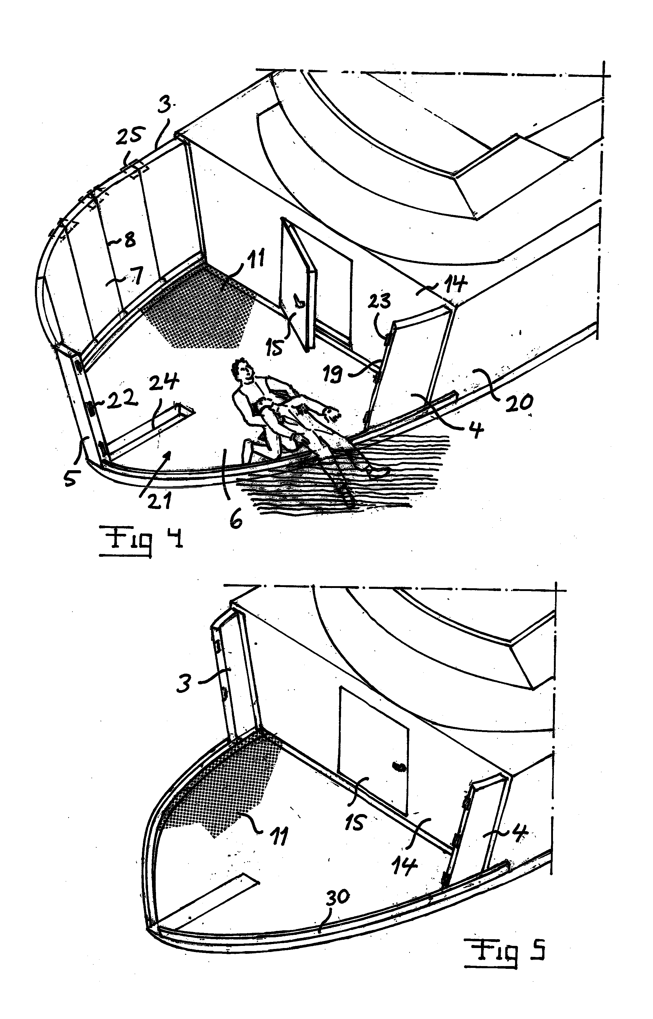 A Boat with a Displaceable Freeboard Section