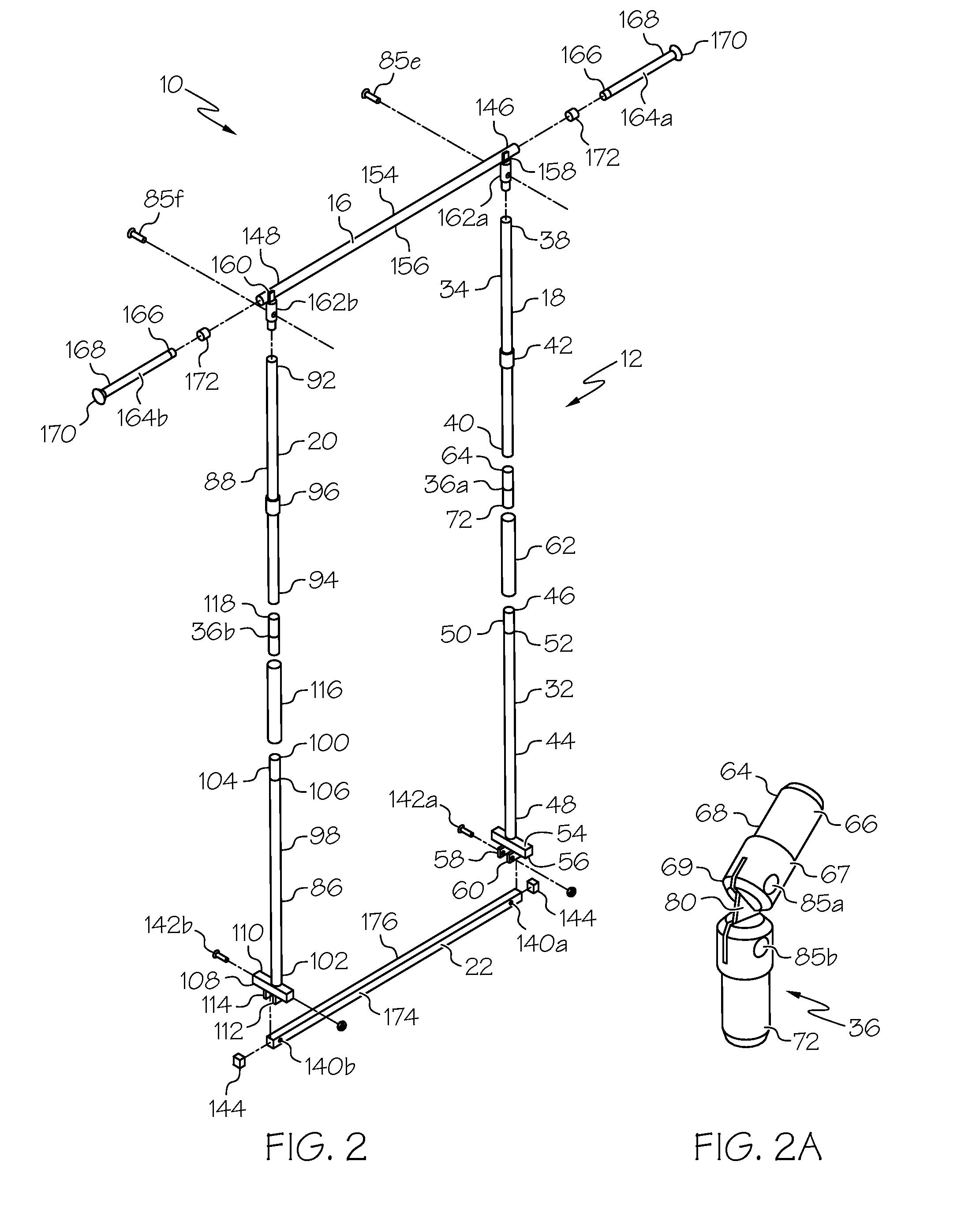 Folding garment rack