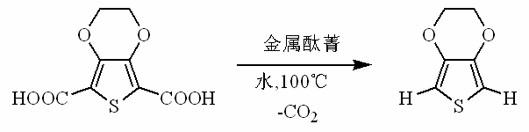 Decarboxylation method of 3,4-ethylenedioxy thiophene