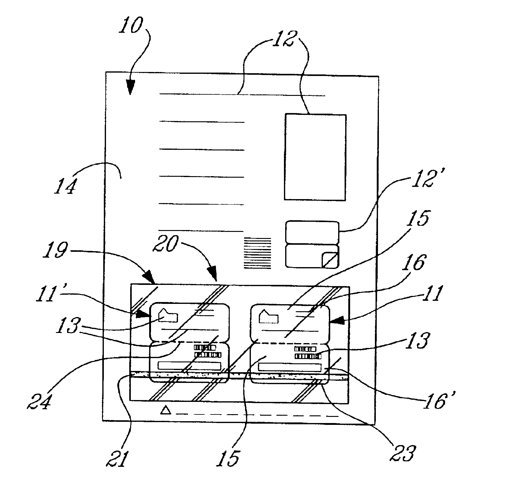 Integrated plasticized card in a paper carrier and method of manufacture