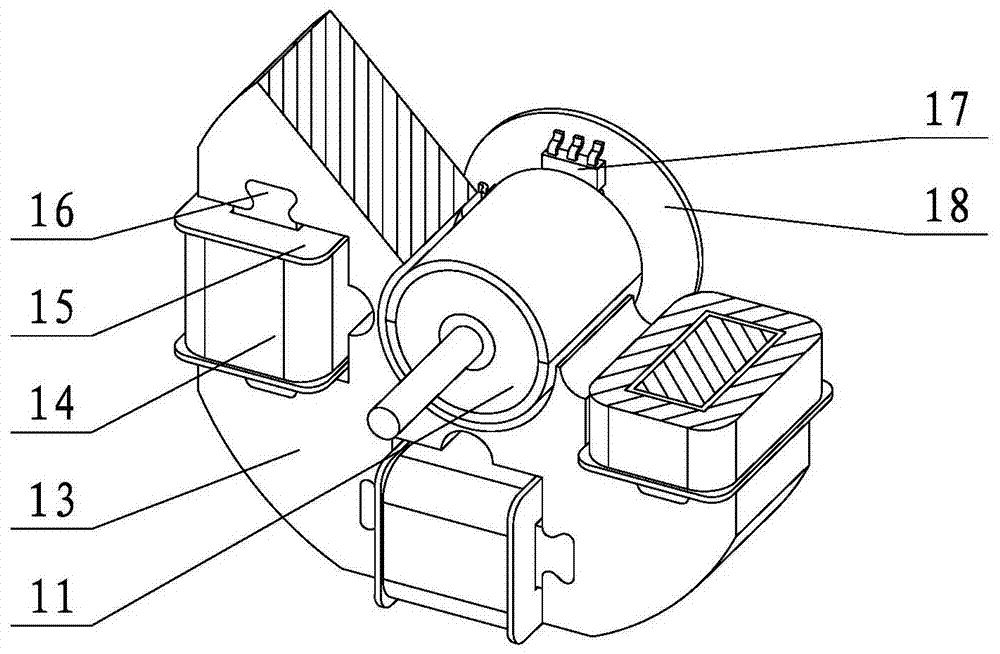 Single-winding two-phase brushless DC motor