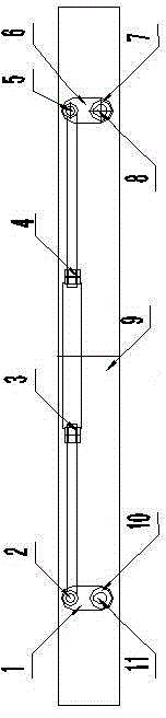 Connecting rod transmission mechanism with non-pressure air door for mine