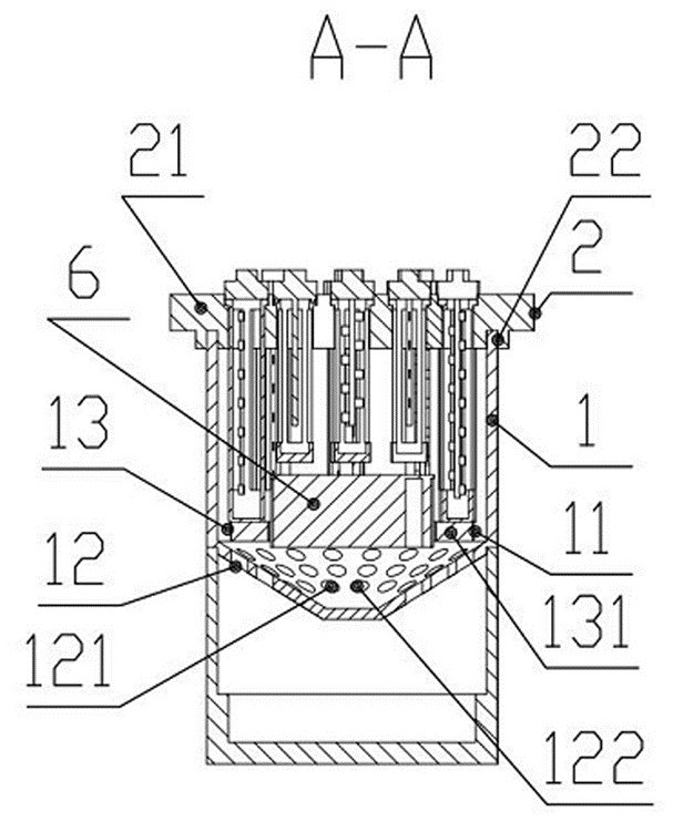 A lithium battery waste liquid treatment device and treatment method