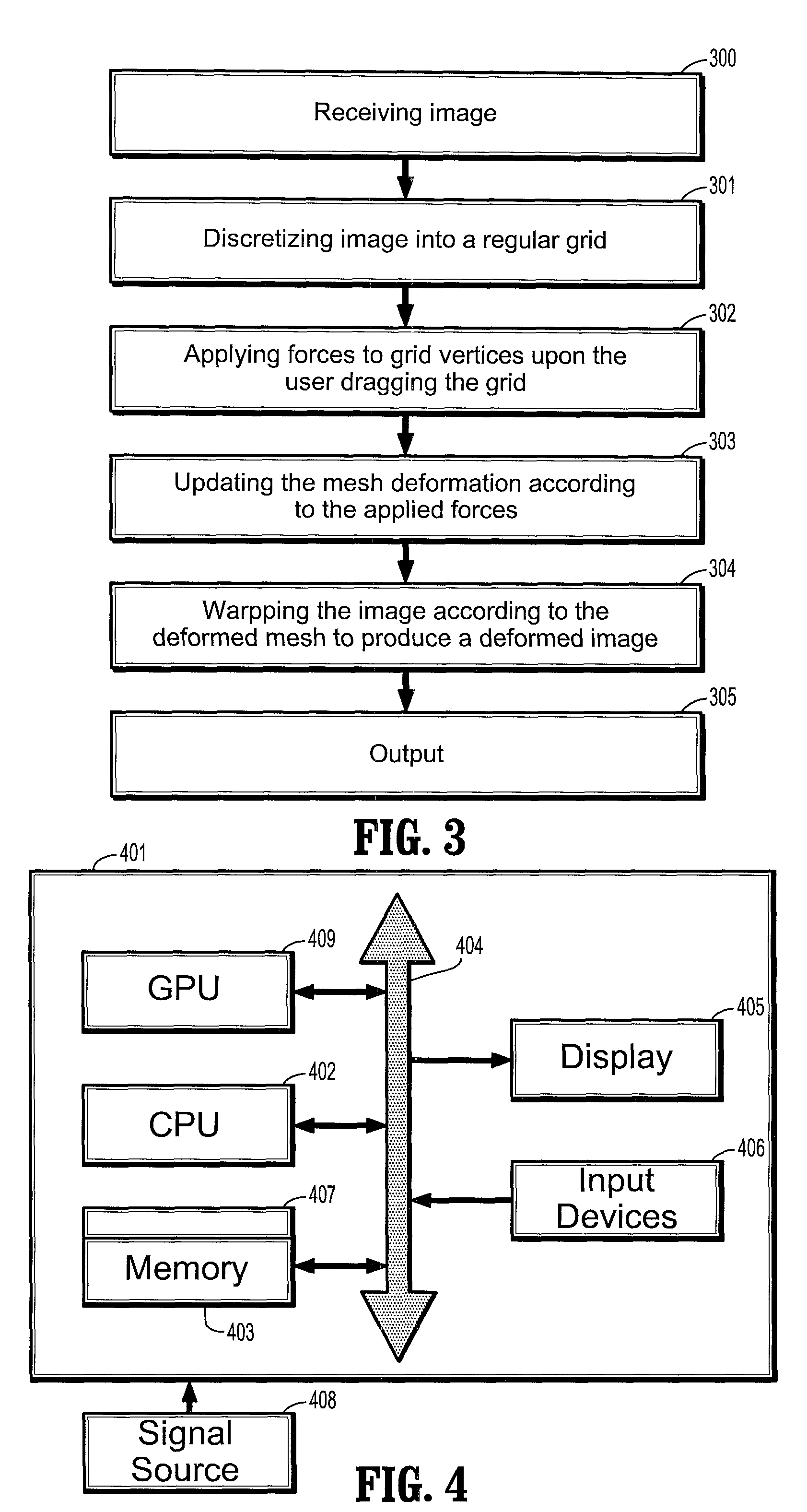 Image deformation using physical models