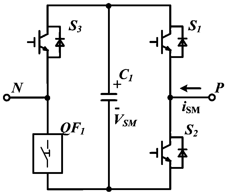 A hybrid power switch and its application in a flexible DC transmission converter