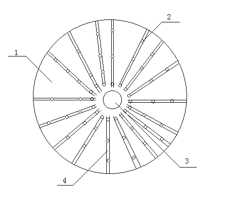 Multi-layer oil guide clapboard of hydraulic oil press