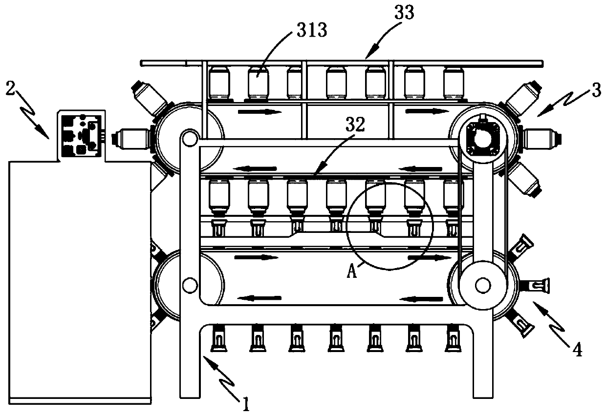 Full-automatic cover screwing laser radium emission coding method