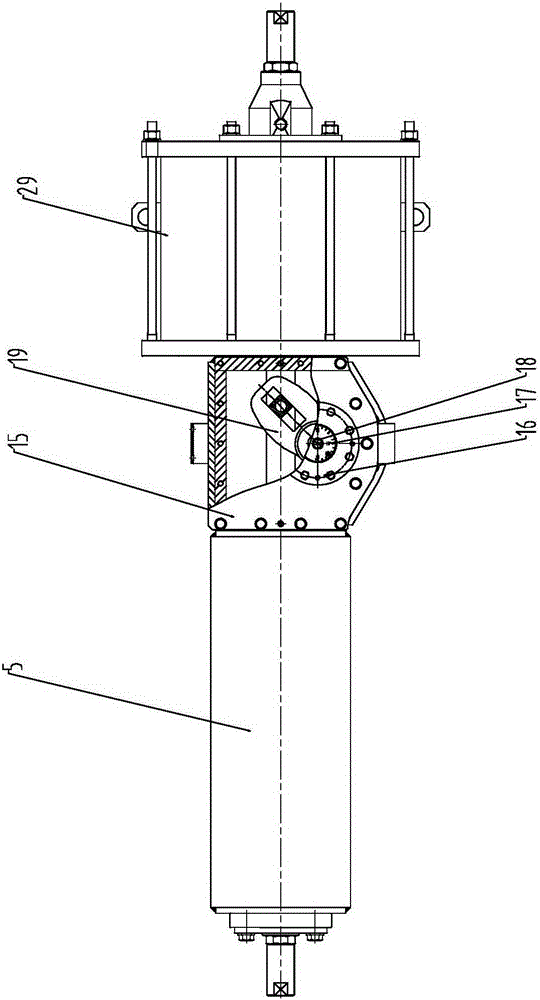 Buffer type large torque spring return actuator