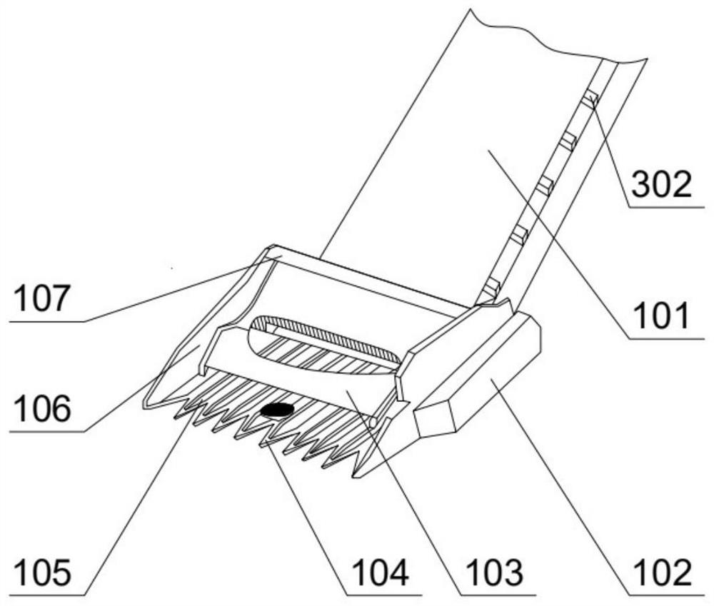 Knocking type low-impurity-rate sunflower seed combine harvester